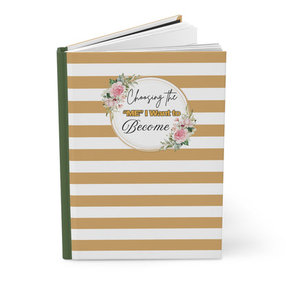 Inspirational Hardcover Journal, Gratitude Notebook, Self-Reflection Book, Gift for Writers, Motivational Diary