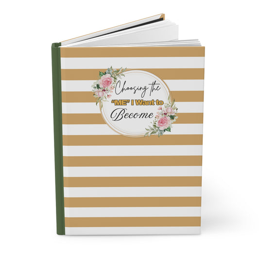 Inspirational Hardcover Journal, Gratitude Notebook, Self-Reflection Book, Gift for Writers, Motivational Diary