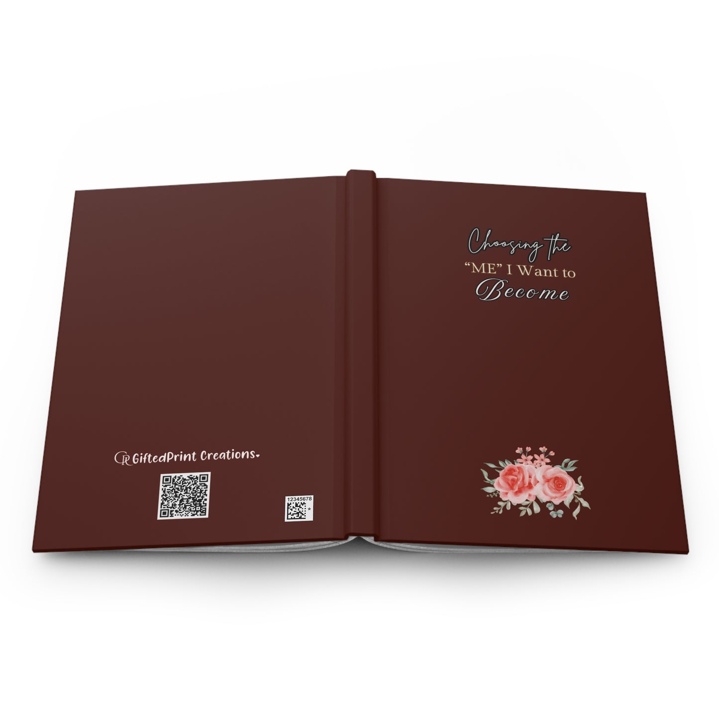 Elegant Hardcover Journal for Self-Reflection | ''Choosing the 'me' I want to Become ''Daily Planner, Gratitude Journal, Personal Growth Diary, Gift for Her, Motivational Notebook