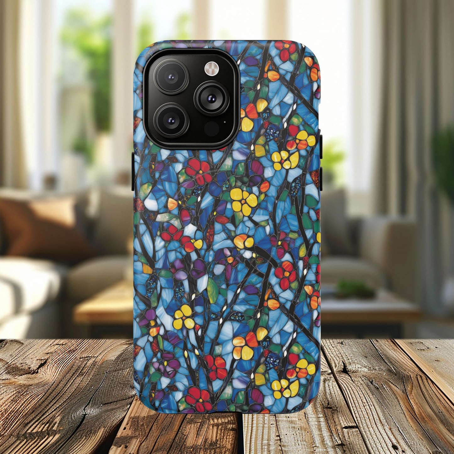Colorful Floral Phone Case, Tough Magnetic Phone Cover, Durable Tech Accessory, Unique Gift for Her, Vibrant Smartphone Case