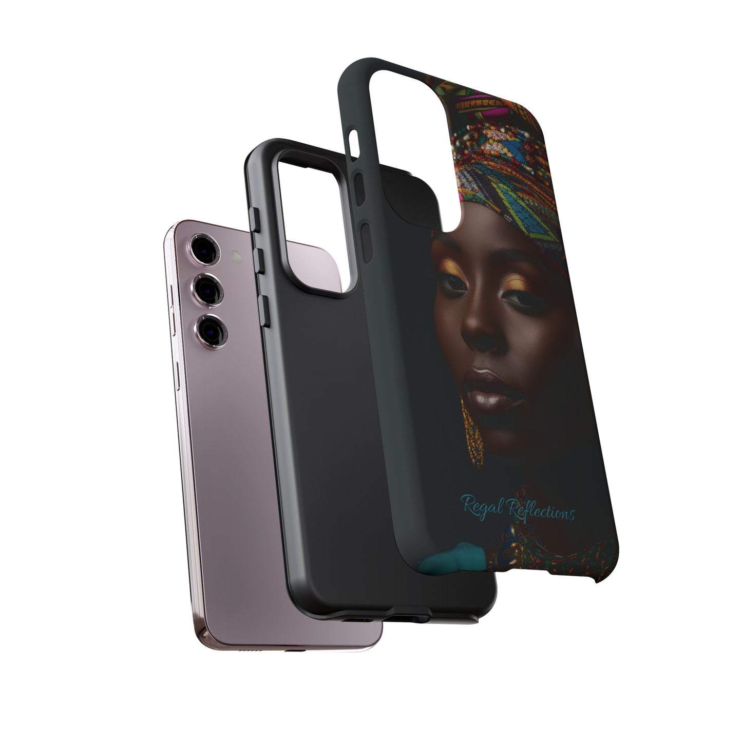 Regal Reflections: African Majesty iPhone, Samsung and Google Tough Phone Cases.