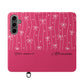 Personalized Pink Bow Coquette Flip iPhone and Samsumg Case — Custom Name or Affirmation Wallet Cover