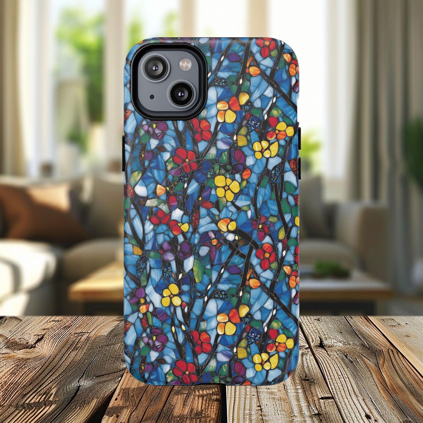 Colorful Floral Phone Case, Tough Magnetic Phone Cover, Durable Tech Accessory, Unique Gift for Her, Vibrant Smartphone Case