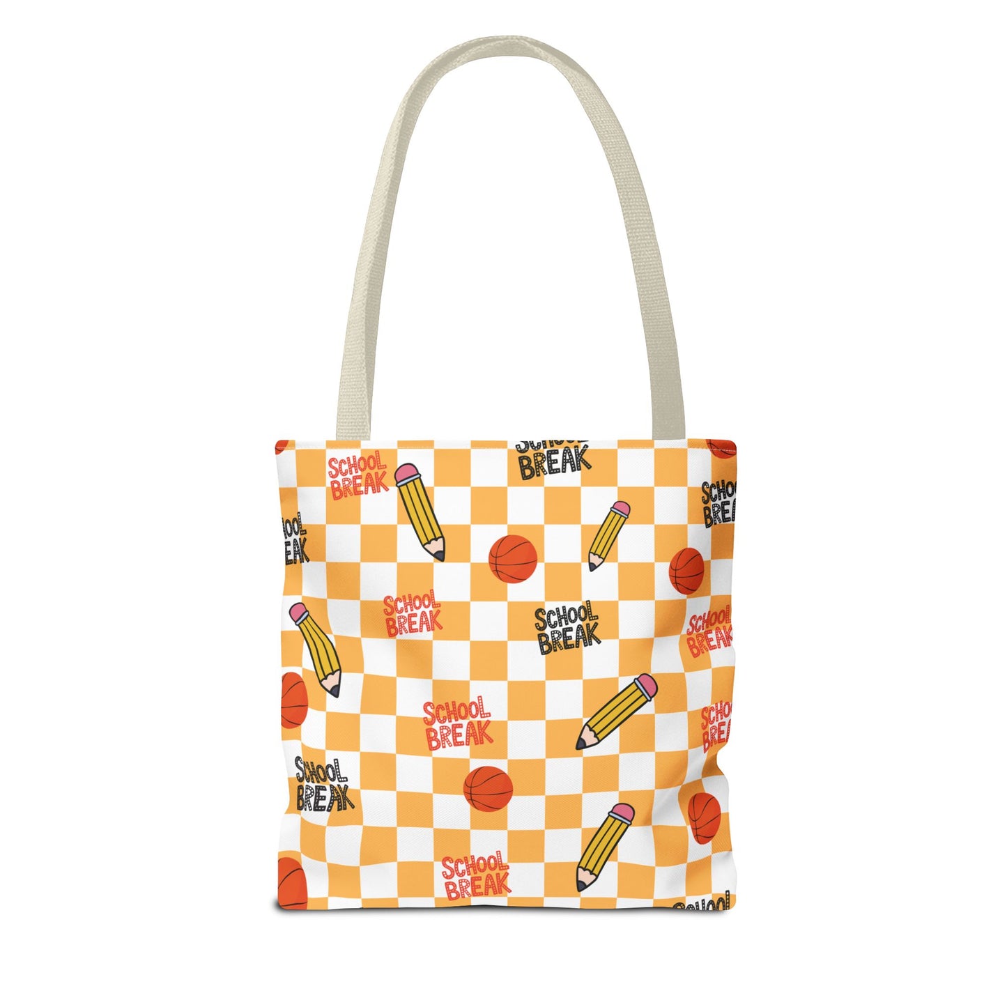 Personalized Orange Schoolyard Chic Composition Book Inspired Tote Bag, Back to School Tote, Teacher Gift, Kids Bag, Custom Name Bag, Educational Accessories, Back to School Tote Bag.