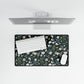 Daisy Delight Floral Desk Mat - Elegant Office Decor for Home & Work.
