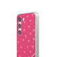 Personalized Pink Bow Coquette Slim Flexi iPhone and Samsung Cases — Custom Name or Affirmation