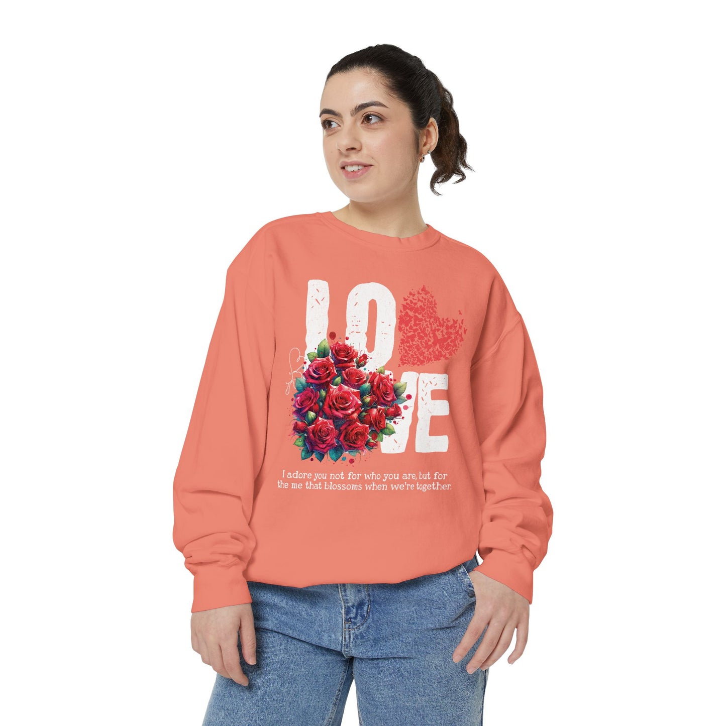 LOVE always Valentines Unisex Garment-Dyed Sweatshirt