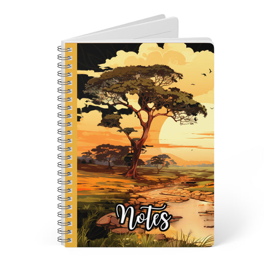 Wirobound Softcover Notebook, A5 - Inspirational Nature Design, Journal for Writing, Sketching, Daily Notes, Gift for Nature Lovers, [...]