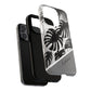 Personalized Monochrome Monstera Tropical Phone Case - Tough Magnetic MagSafe® Cases, Gifts for Nature Lovers, Stylish Phone Accessories, Gifts for Her.