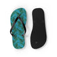 Turquoise Tropical Bliss Flip Flops