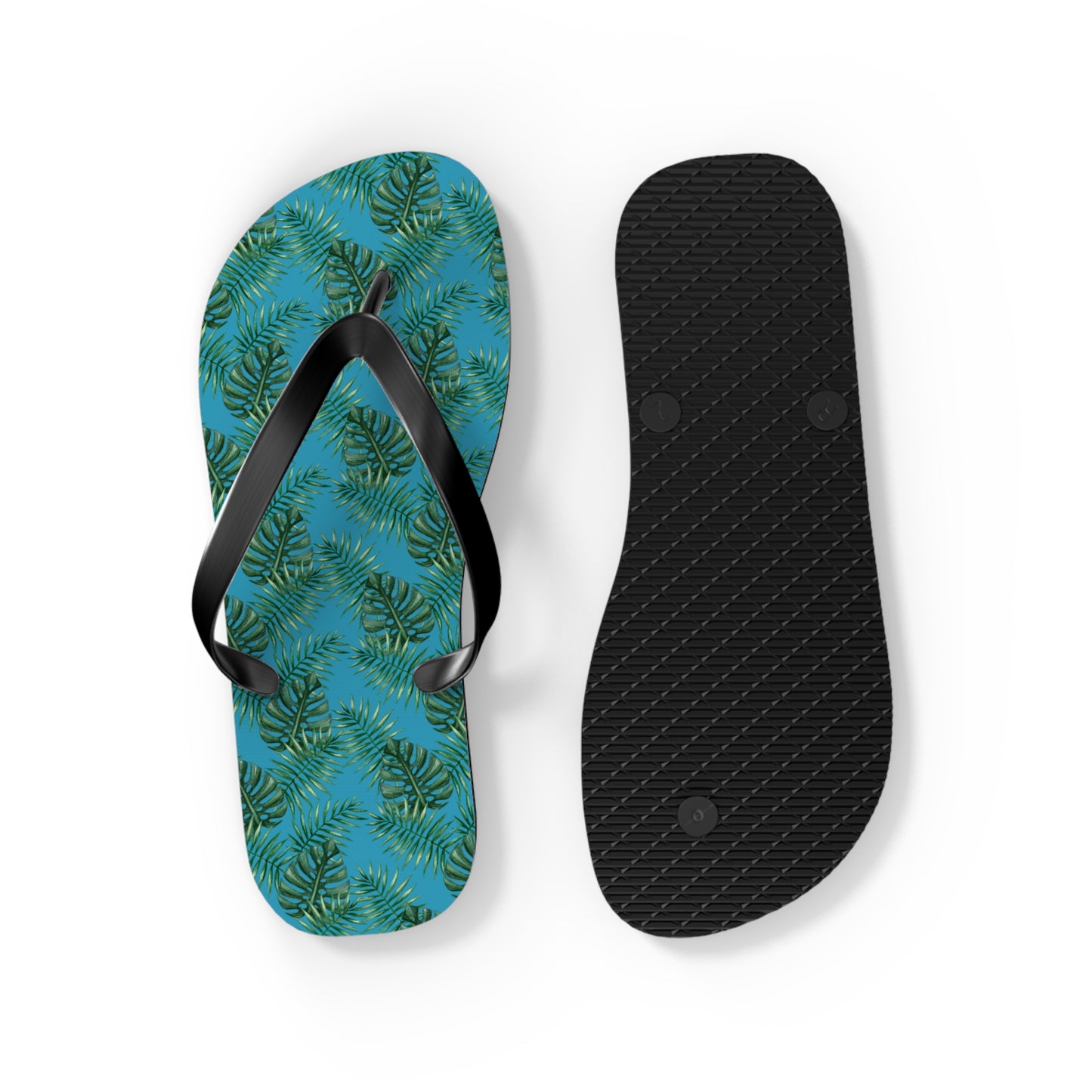 Turquoise Tropical Bliss Flip Flops