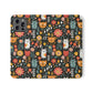 Whimsical Feline Garden iPhone and Samsung Flip Cases