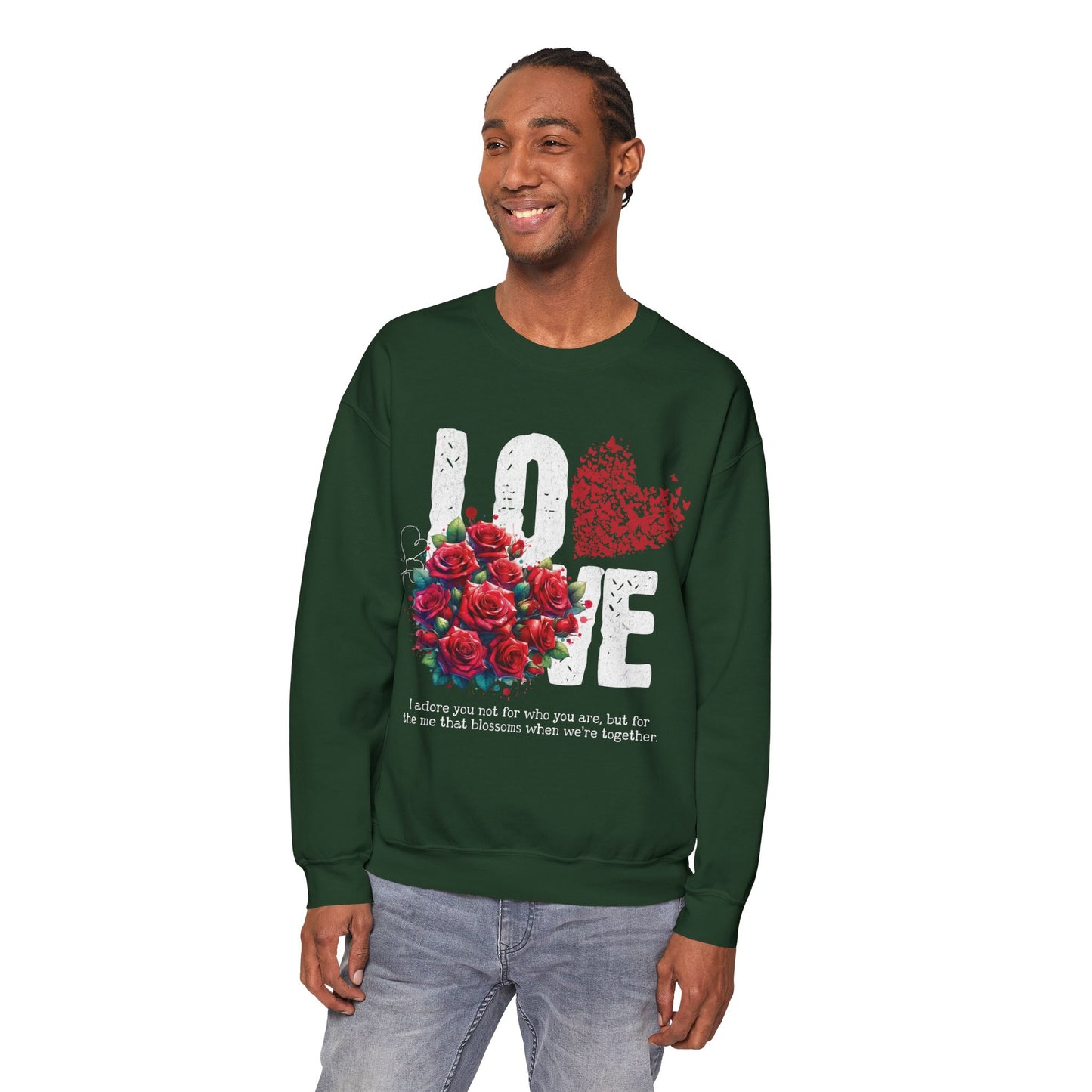 LOVE always Valentines Unisex Heavy Blend Crewneck