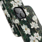 Midnight Magnolia Tough iPhone Magnetic Case, Stylish Stained Glass iPhone Protection, Nature Lover Gift, Spring Vibes
