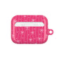 Personalized Pink Bow Coquette AirPod Cases — Custom Name Protective Cover