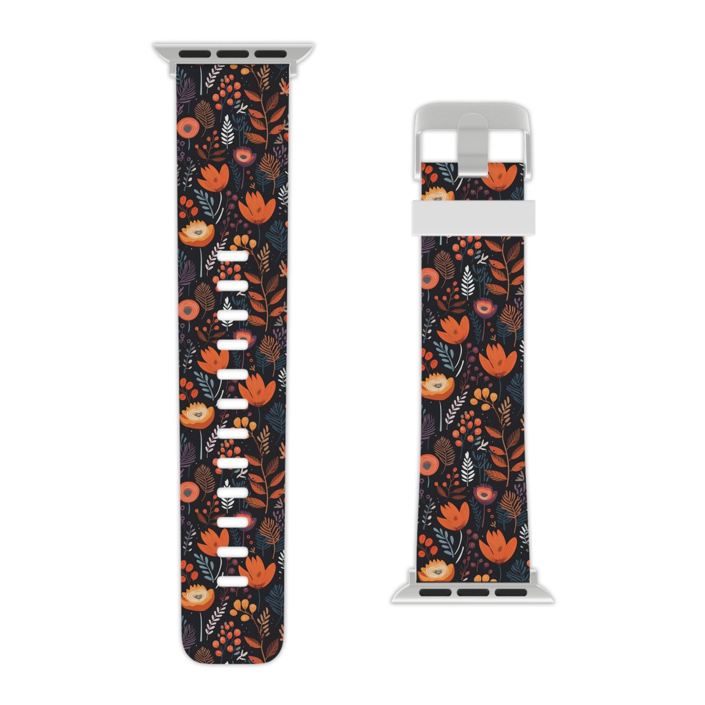 Autumn Bloom Floral Apple Watch Band - Fall Vibes for Nature Lovers