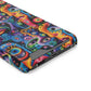 Psychedelic Visions Phone Case with Card Holder - Colorful and Stylish Design for Creatives