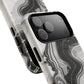 Black Marble Magnetic iPhone Case for Tough Protection, Stylish iPhone Mobile Accessory, Fashionable Gift, Unique Marble iPhone Design, Durable Smartphone Cover