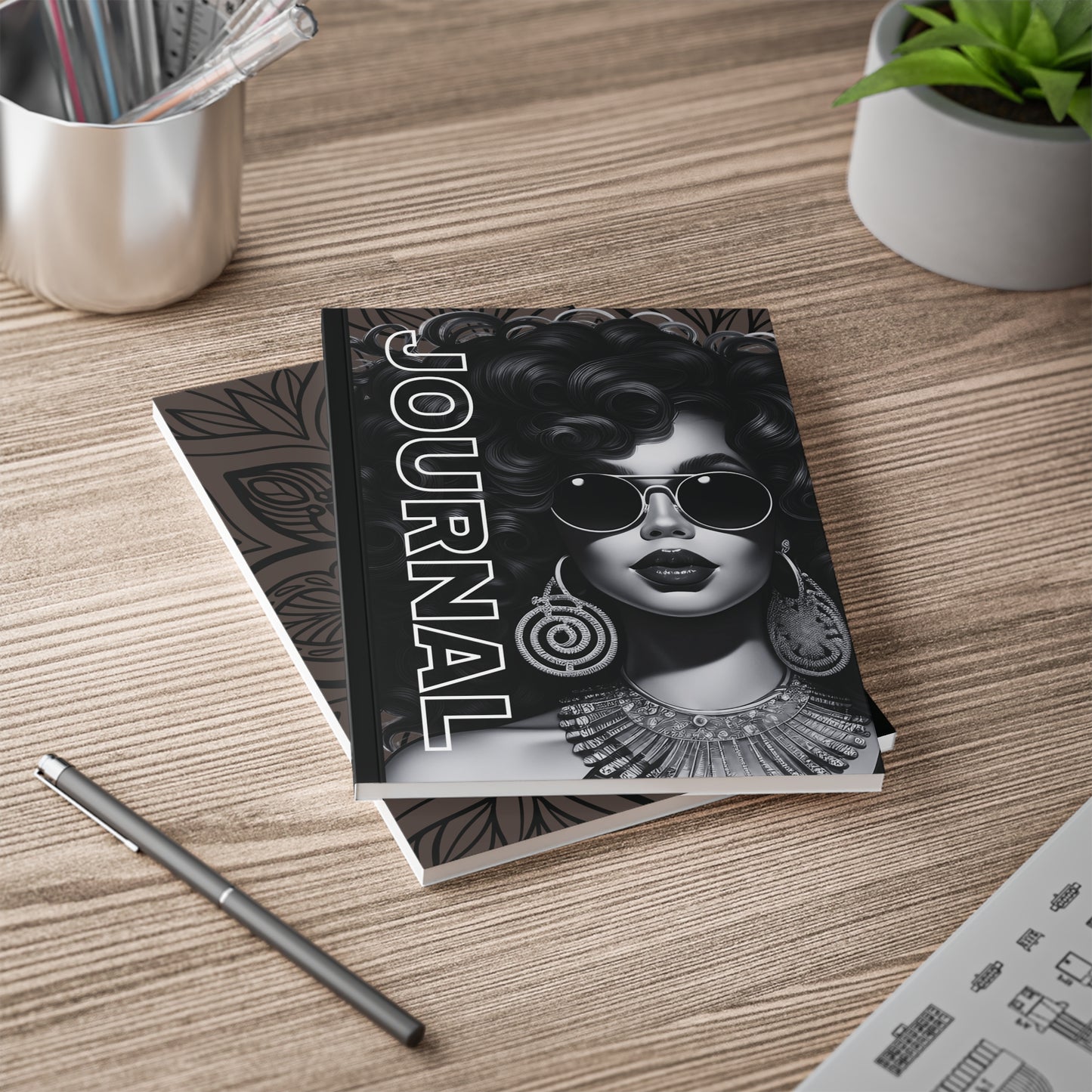 Elegant A5 Softcover A Daily Blank Journal, Gratitude Journal, Creative Writing, Gift for Her.