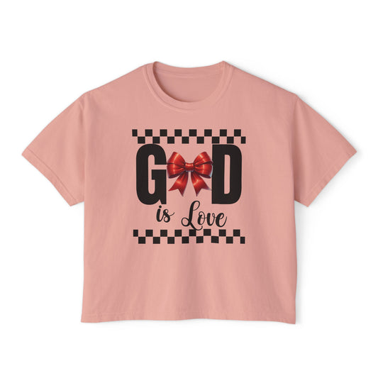 GOD is LOVE Women's Comfort Colors Boxy Tee