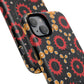 Midnight Ember Bloom Tough Magnetic iPhone Case, Bohemian Floral Design, Stylish iPhone Protection, Gift for Her, Trendy iPhone Accessories