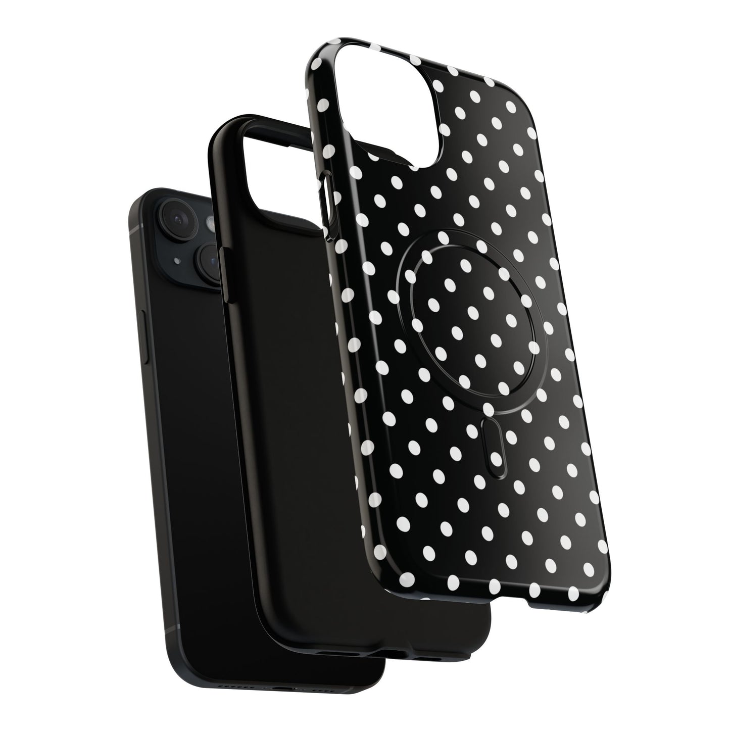 Polka Dot Tough iPhone Magnetic Case, Stylish iPhone Cover for Protection, Unique Gift for Birthdays, Holidays, Tech Lovers