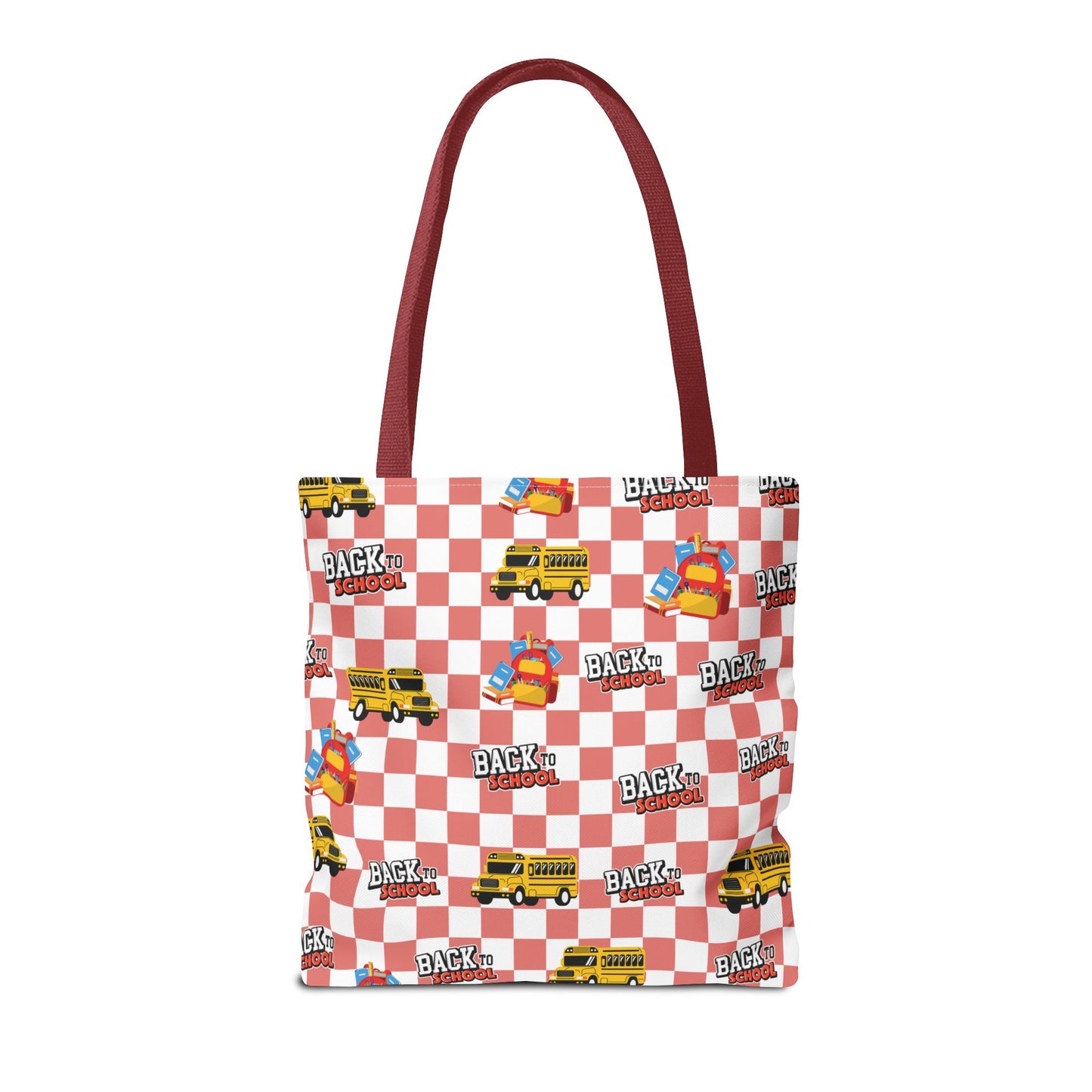 Personalized Red SchoolYard Chic Composition Book Inspired Tote Bag, Back to School Tote, Teacher Gift, Kids Bag, Custom Name Bag, Educational Accessories, Back to School Tote Bag.