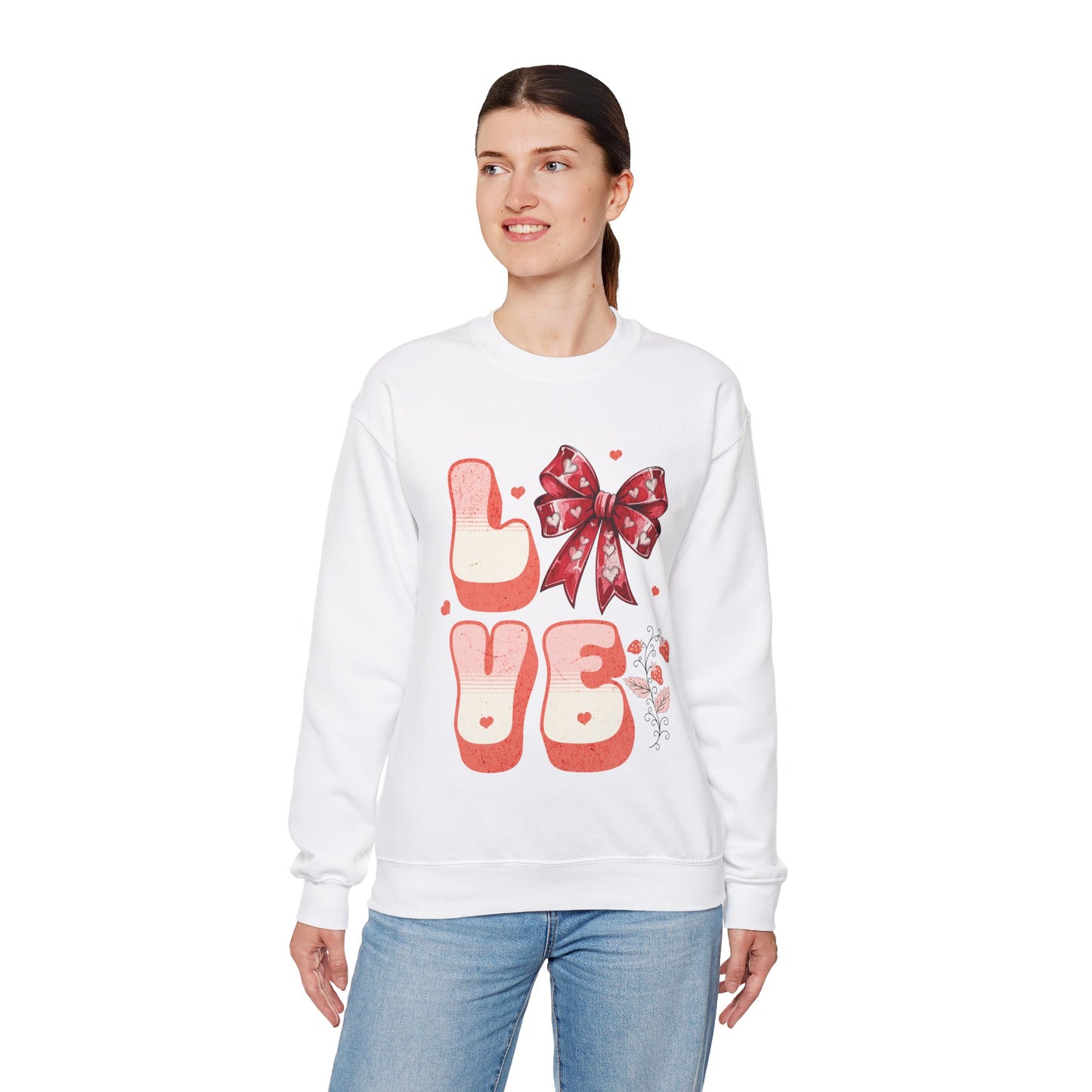 LOVE Coquette Unisex Heavy Gildan Blend™ Crewneck Sweatshirt.