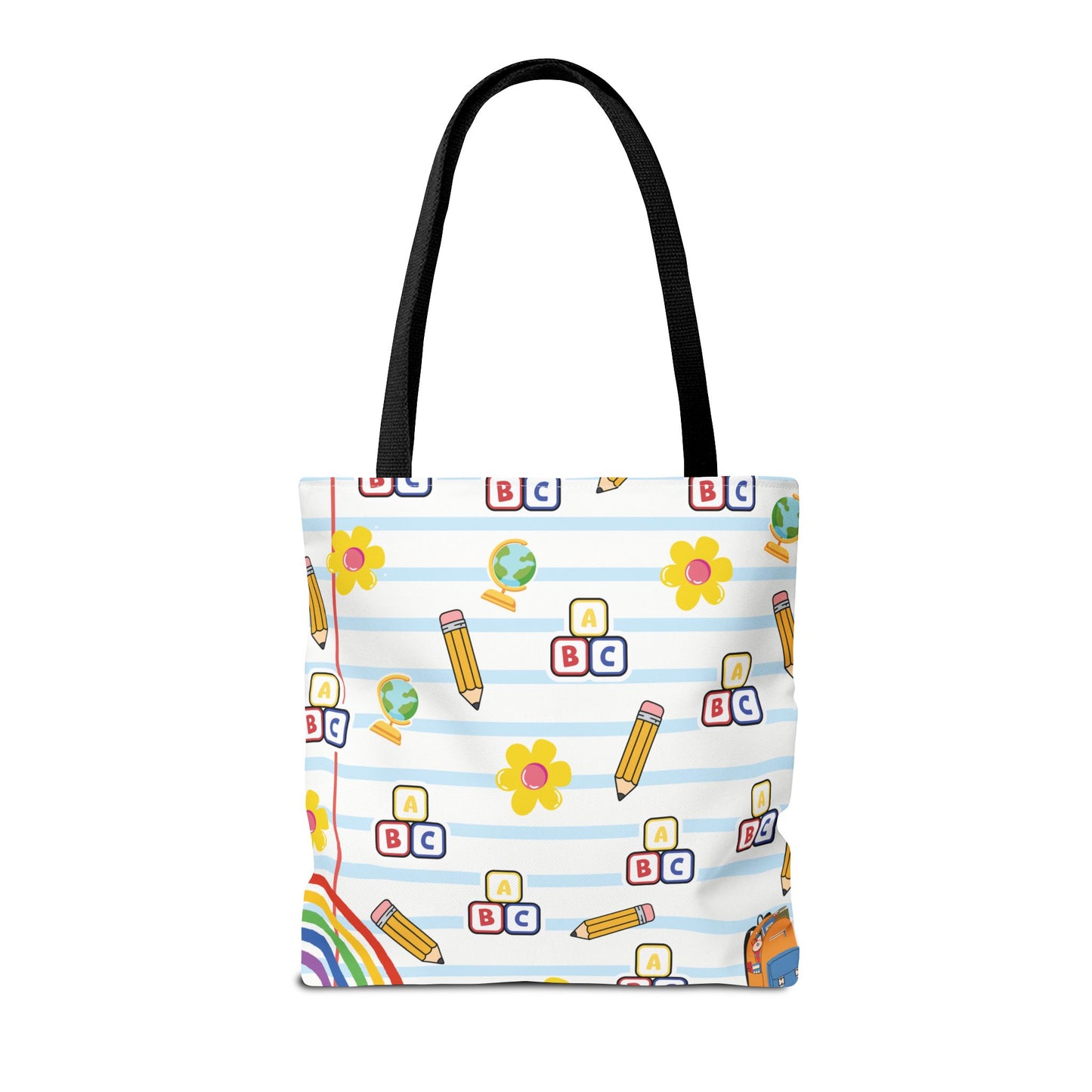 Personalized White SchoolYard Chic Composition Book Inspired Tote Bag, Back to School Tote, Teacher Gift, Kids Bag, Custom Name Bag, Educational Accessories, Back to School Tote Bag.