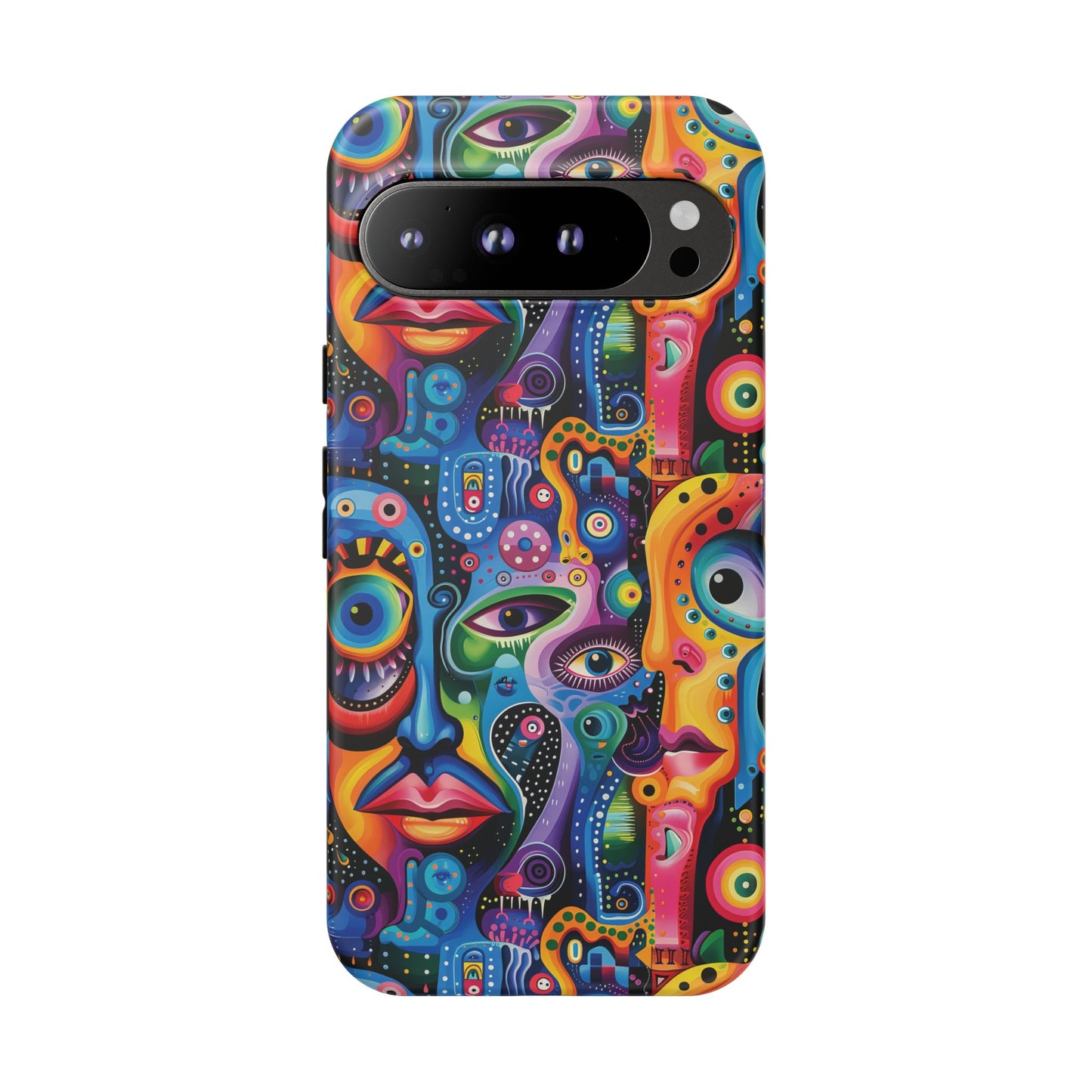 Psychedelic Visions Vibrant Art Google Pixel, iPhone and Samsung Phone Case - Tough Cases for Creative Souls