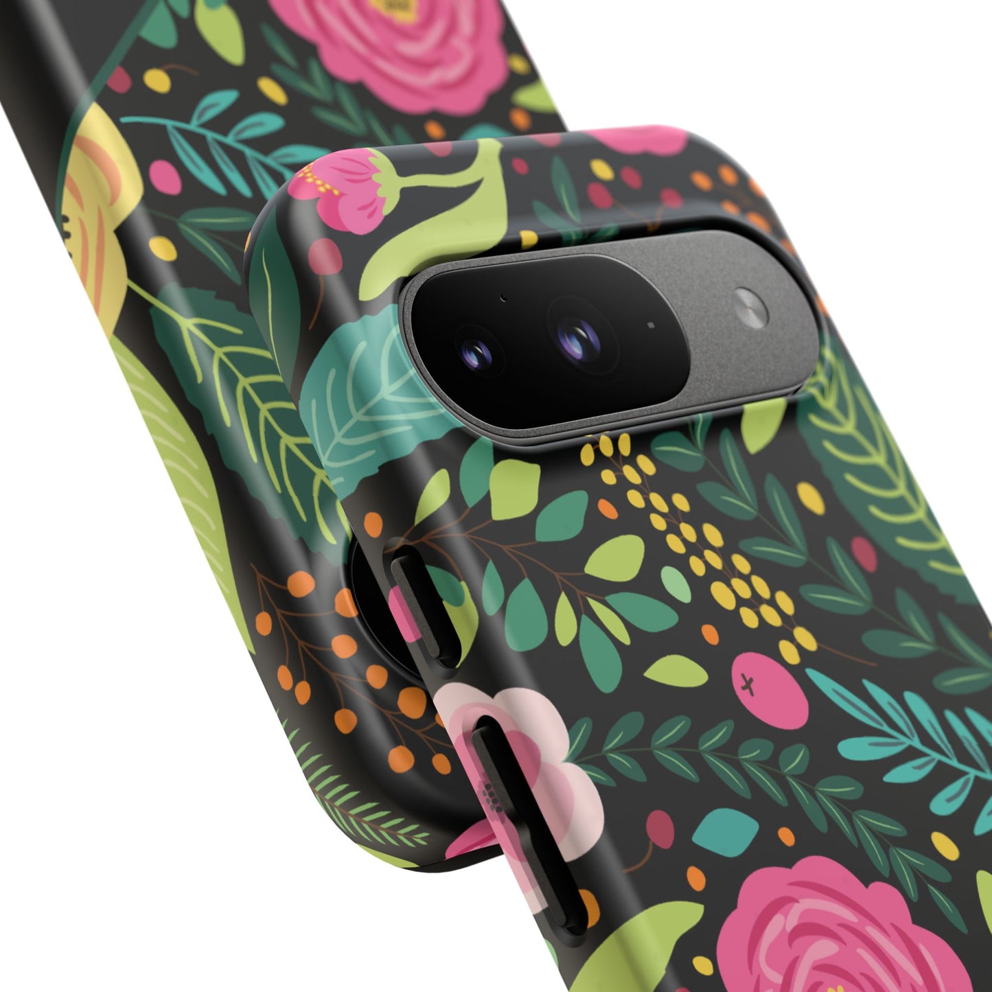 Personalized Floral Fantasy Samsung and Google Pixal Phone Case – Personalized Tough Cases with Colorful Garden Design