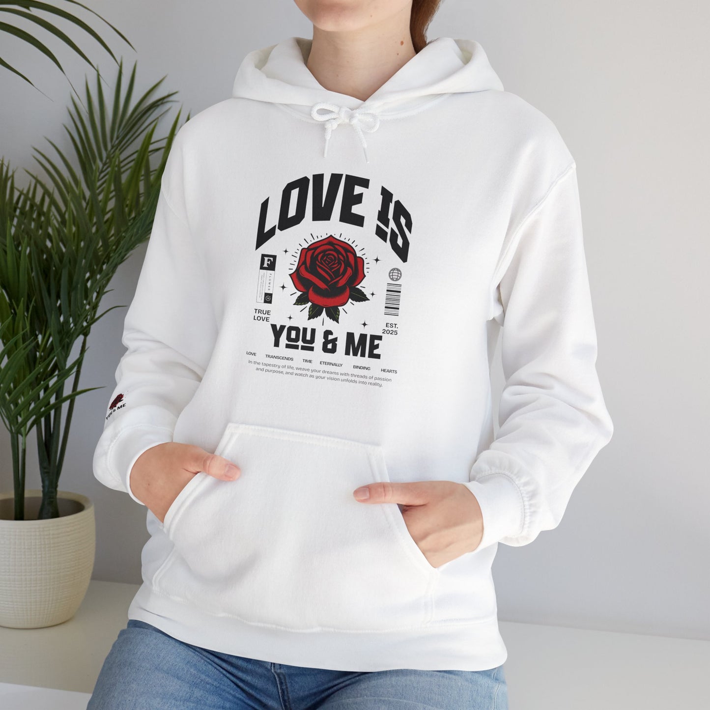 You and Me Unisex Gildan Hoodie Sweatshirt