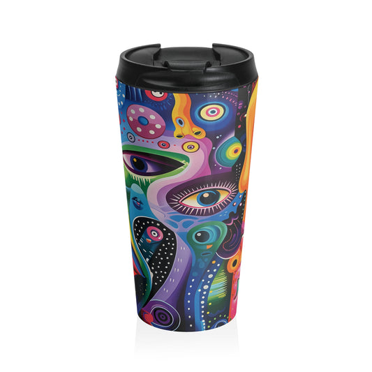 Psychedelic Visions Stainless Steel Travel Mug