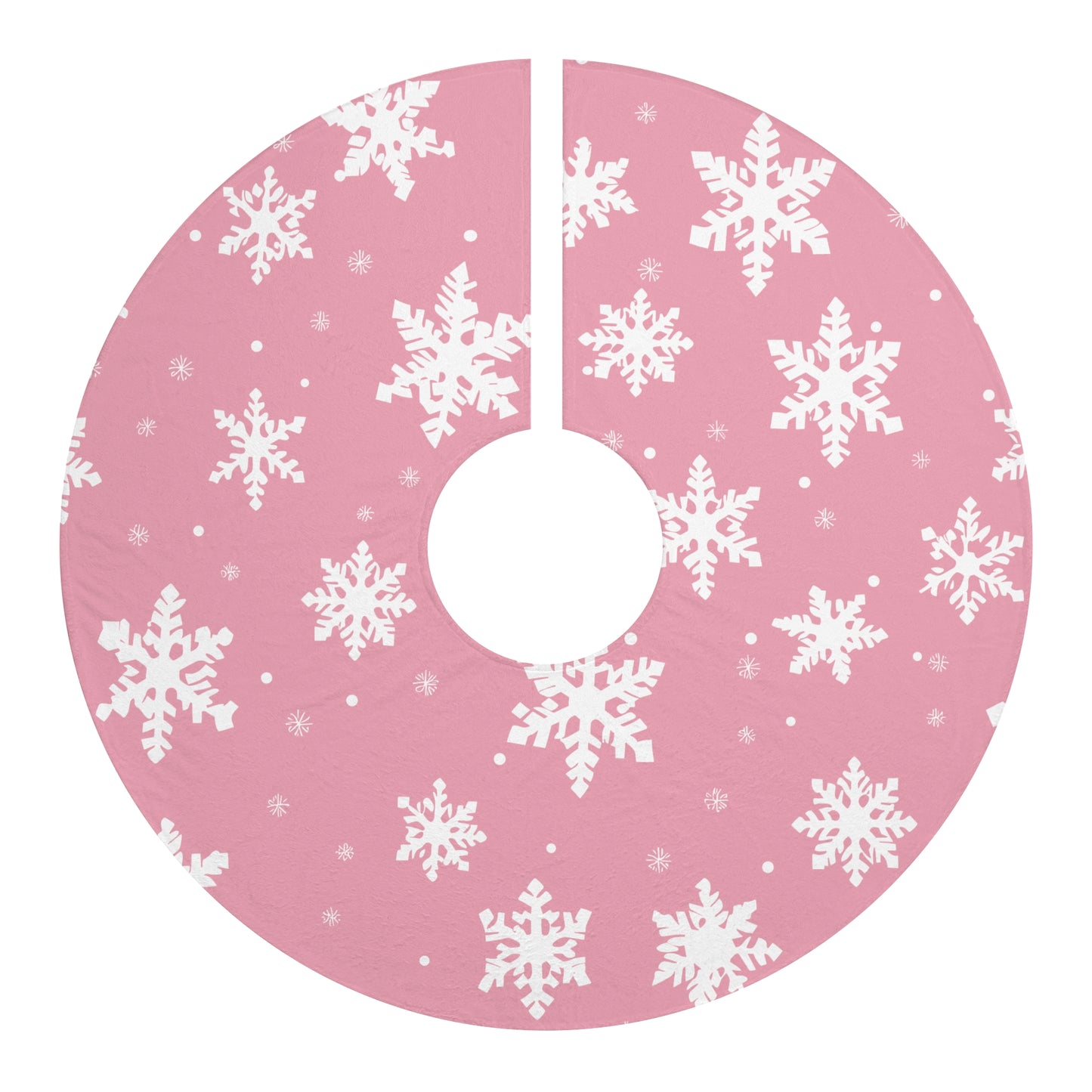 Pink Snowflake Elegance Christmas Tree Skirts