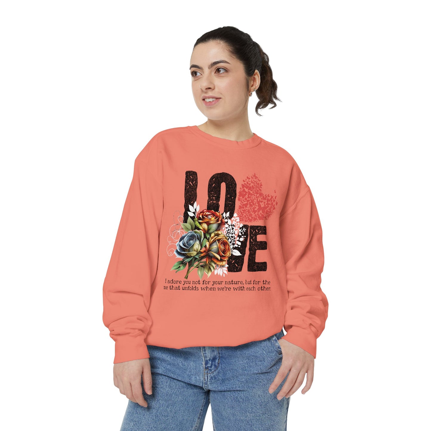LOVE always Valentines Unisex Garment-Dyed Sweatshirt