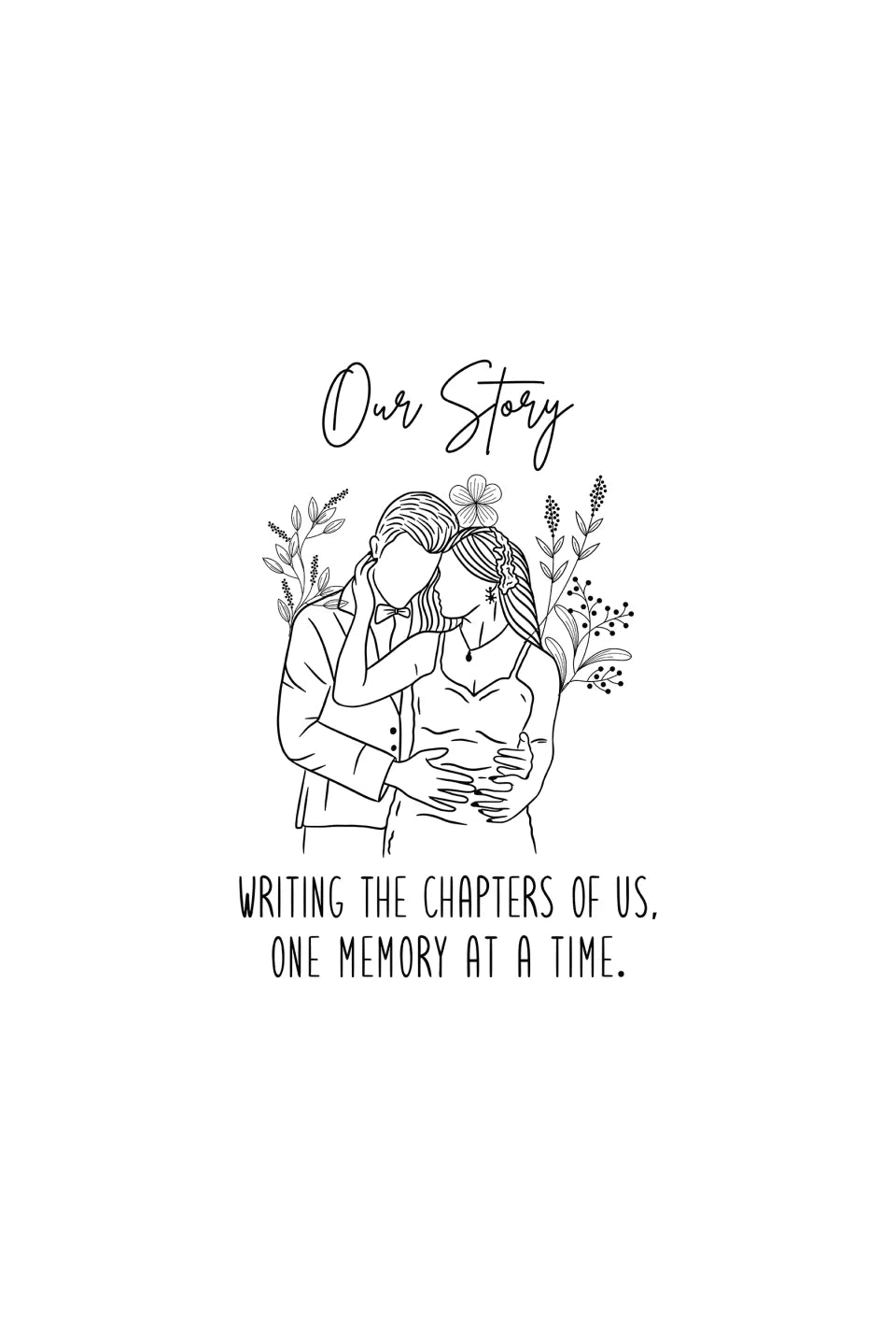 Personalized Our Story Ambassador / Graphic Leather Journal