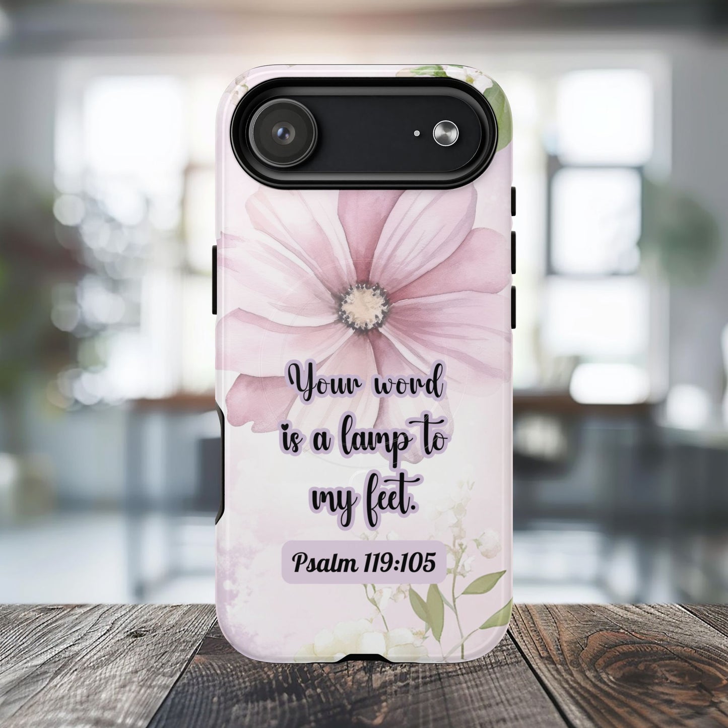Your Word is a Lamp to My Feet Psalm 119:105 | Inspirational Gift, Tough iPhone Magnetic Case | Scripture, Bible Verse, MagSafe® iPhone® Tough Case, iPhone 14, iPhone 15, iPhone 16, Pro, Pro Max, Plus