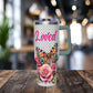 40oz Floral Butterfly Tumbler — Personalized "Name and Affirmation" Vacuum Insulated Cup
