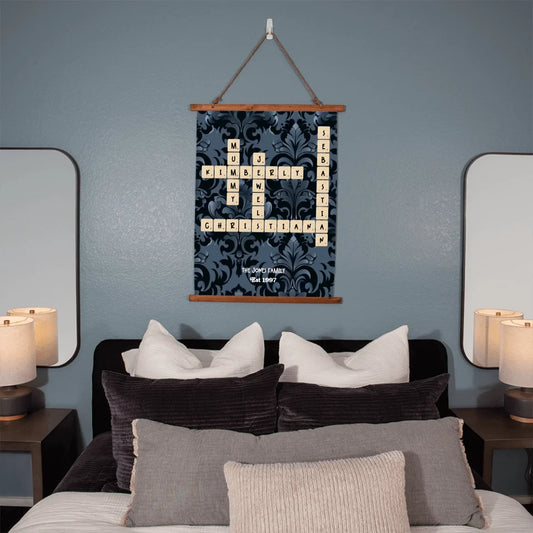 Wood Topped Wall Tapestry 4