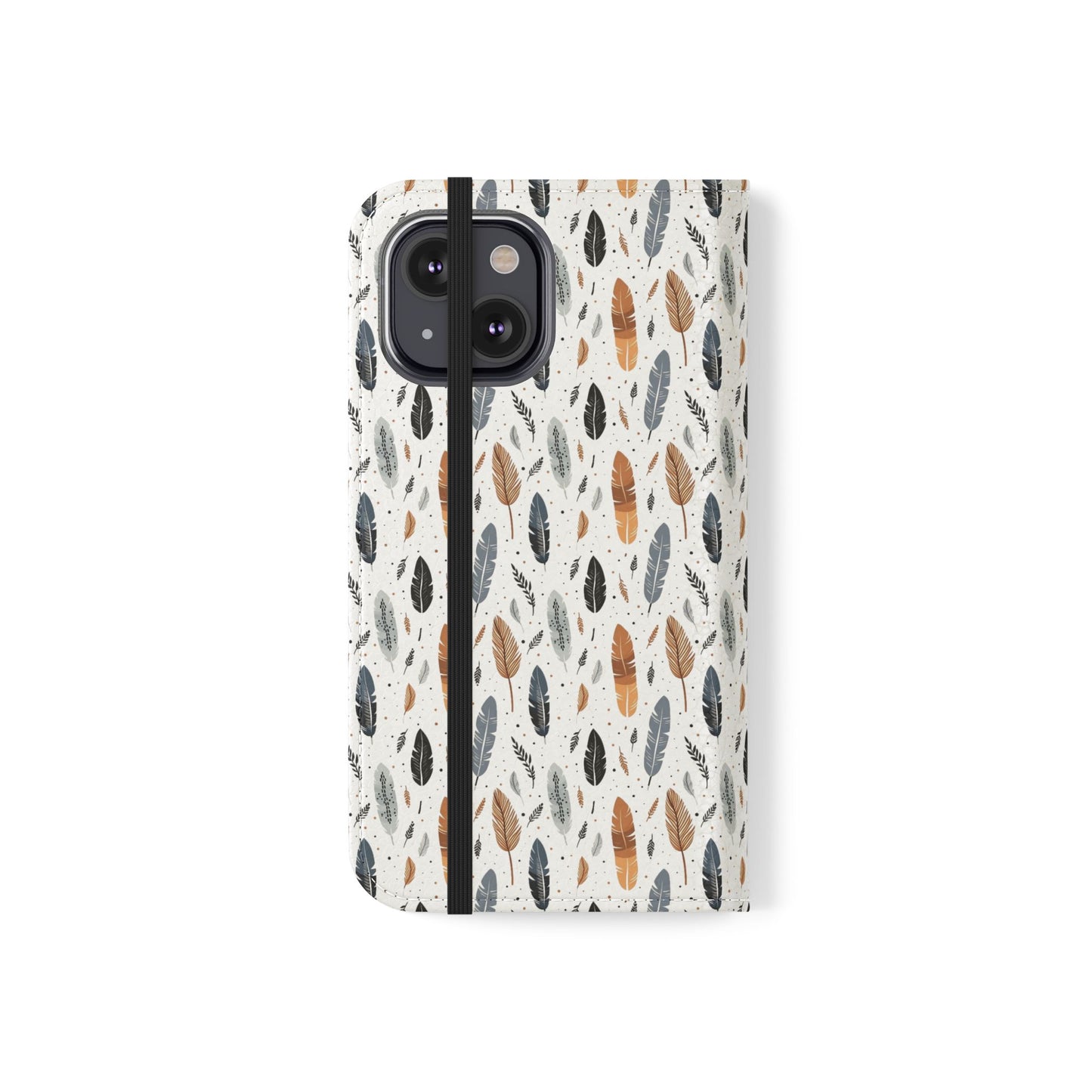 Whispering Feathers iPhone and Samsung Flip Cases