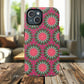 Floral KaleidoBloom iPhone Case, Tough Magnetic Cases, Floral iPhone Cover, Stylish Tech Accessory, Durable Design, Vibrant Gift Idea