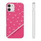 Personalized Pink Bow Coquette Slim Flexi iPhone and Samsung Cases — Custom Name or Affirmation