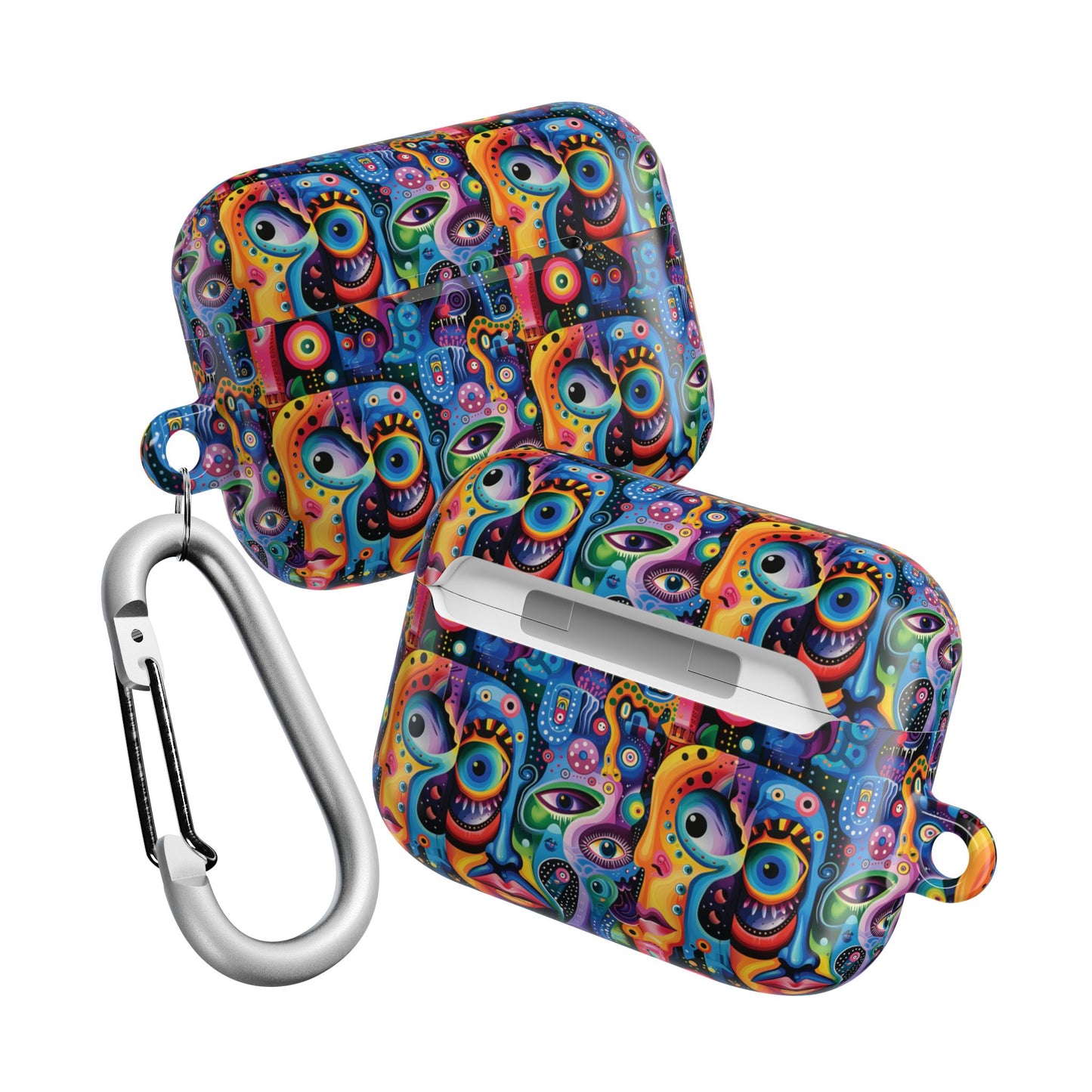Psychedelic Visions Colorful Artistic AirPod Case - Unique Design for Music Lovers