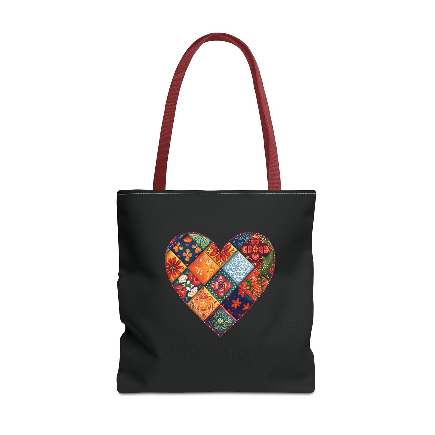 Patched Heart Tote Bag