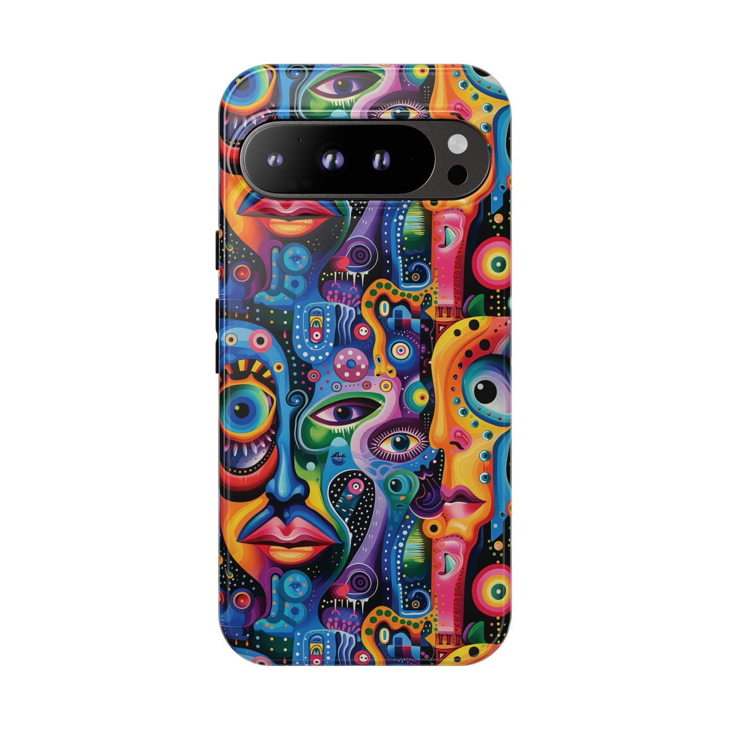 Psychedelic Visions Vibrant Art Google Pixel, iPhone and Samsung Phone Case - Tough Cases for Creative Souls