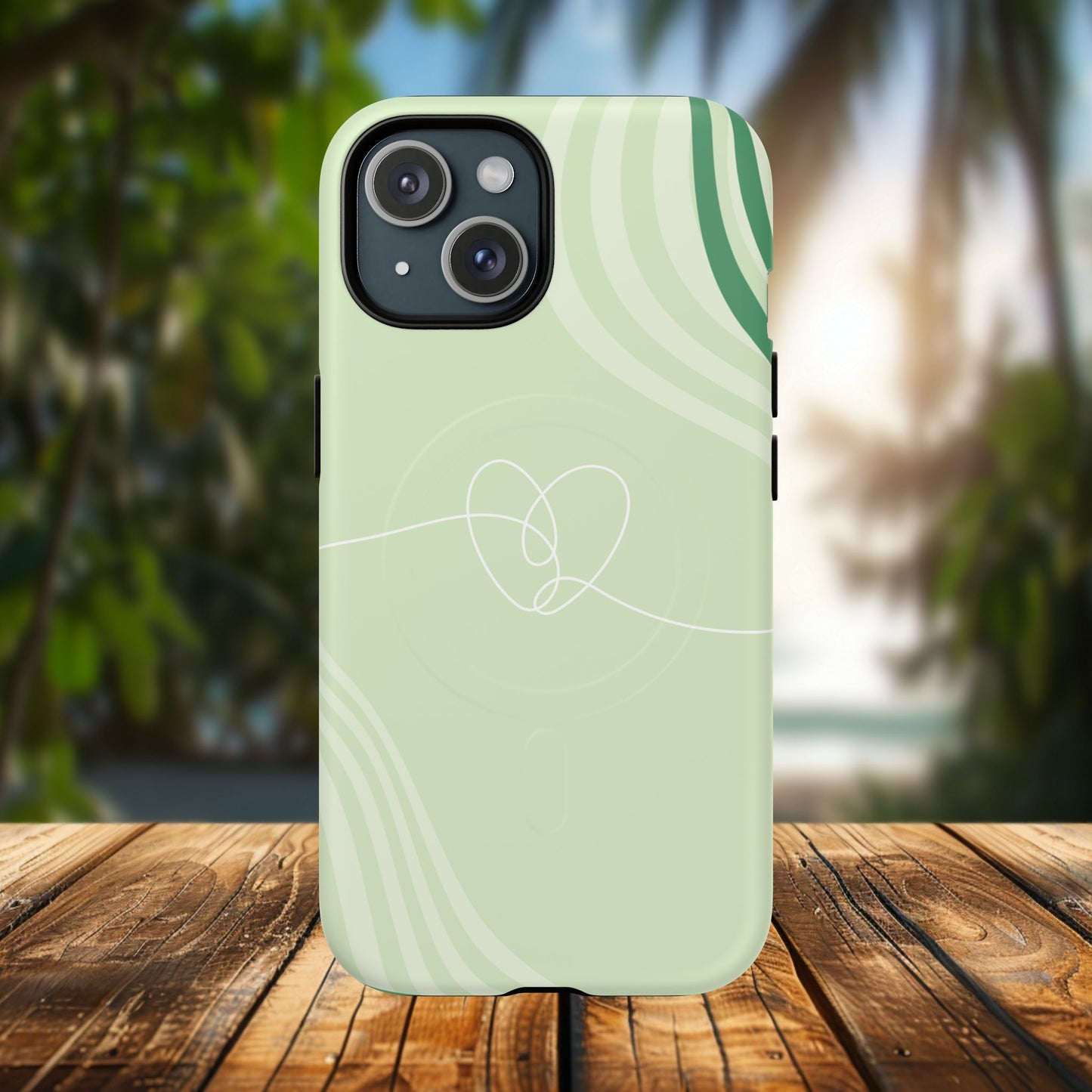Loving Lines Tough iPhone Magnetic Cases, Eco-Friendly Gift, Birthday Present, iPhone 14, iPhone 15, iPhone 16, Pro, Pro Max, Plus MagSafe Protection Case.