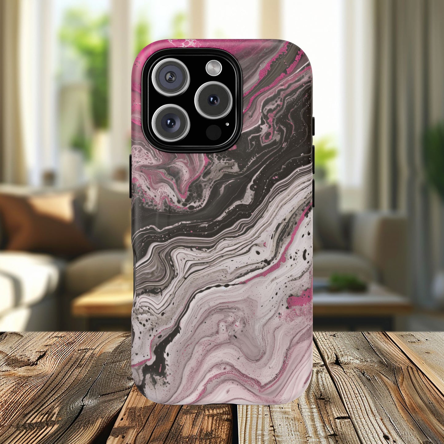 Stylish Magnetic iPhone Cases for Tough Protection, Trendy iPhone Covers, Gift for Teens, Modern Tech Accessories, Marble iPhone Design Cases