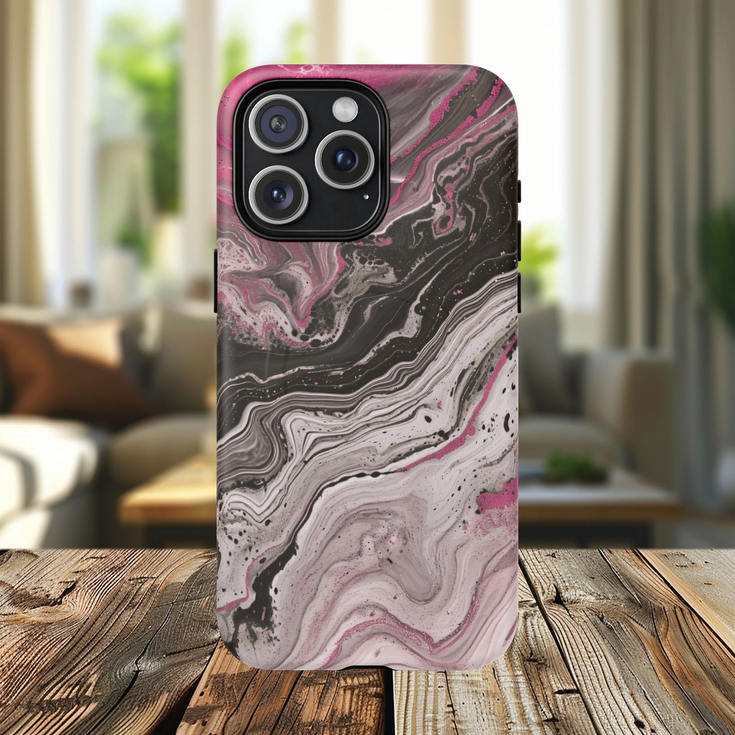 Stylish Magnetic iPhone Cases for Tough Protection, Trendy iPhone Covers, Gift for Teens, Modern Tech Accessories, Marble iPhone Design Cases