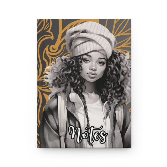 Chic Illustration Hardcover Journal – Notes & Dreams, Creative Writing, Inspirational Gift, School Supplies, Journal for Women