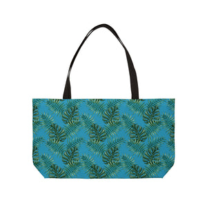 Tropical Bliss Turquoise Weekender Tote Bag